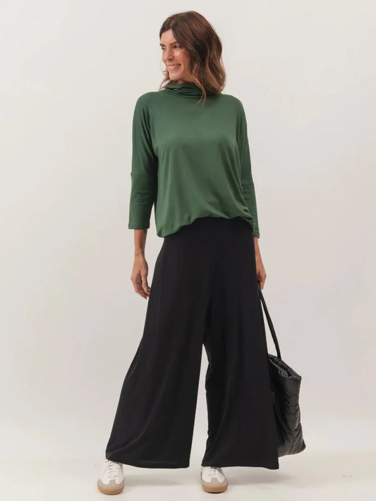 Panama Military Green Blouse