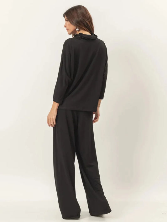 Panama Black Blouse