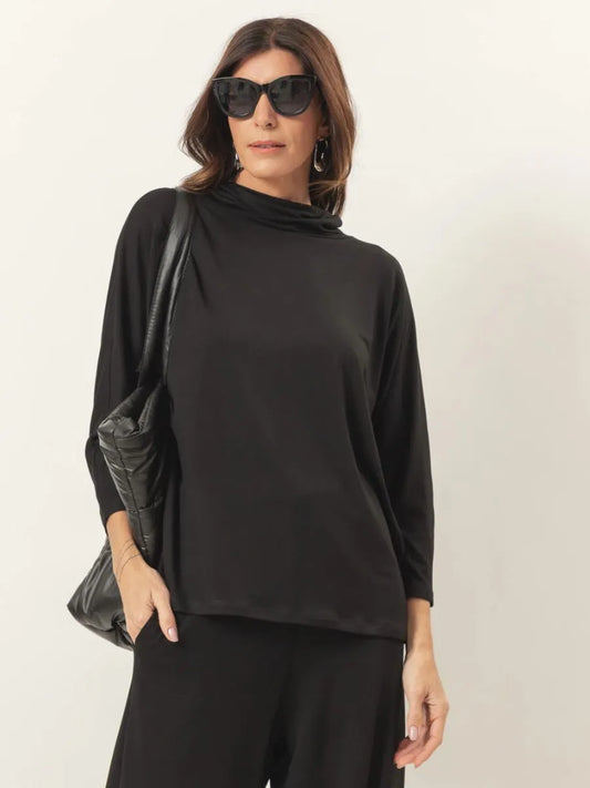 Panama Black Blouse