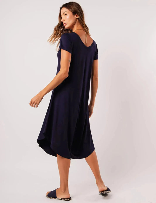 Heloísa Asymmetrical Navy Blue Jumpsuit