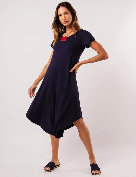 Heloísa Asymmetrical Navy Blue Jumpsuit