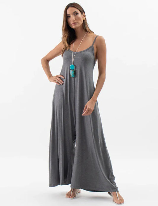 Pantalona Veronica Grey Mélange Jumpsuit