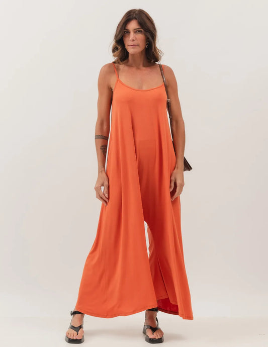 Pantalona Veronica Orange Jumpsuit