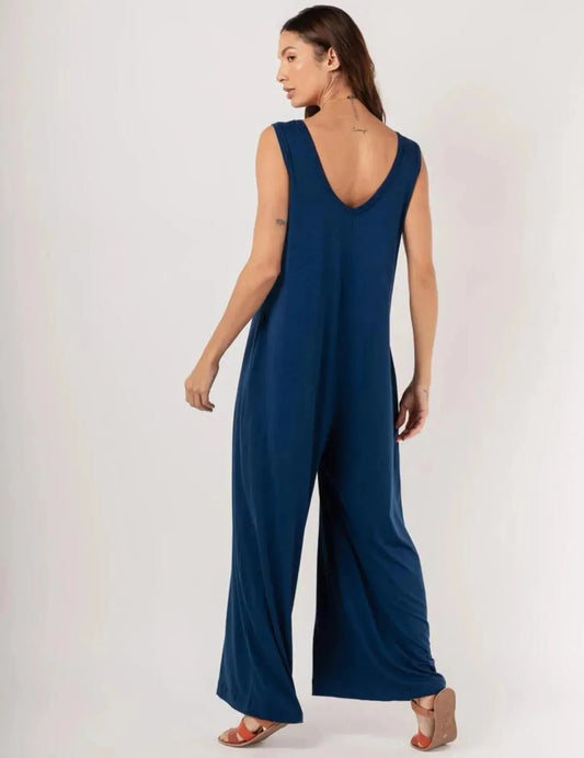 Cristina Navy Blue Tank Top Jumpsuit